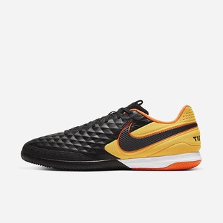 Ghete Fotbal Nike React Tiempo Legend 8 Pro IC Indoor/Court Barbati Negrii Portocalii | HGYD-18905